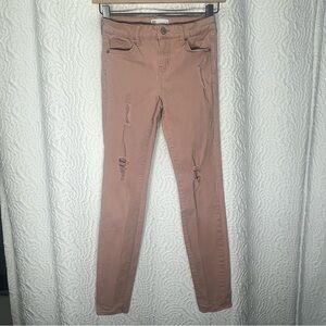 RSQ JEANS Ibiza Skinny Pink Ripped Skinny Jeans - Girls Size 12